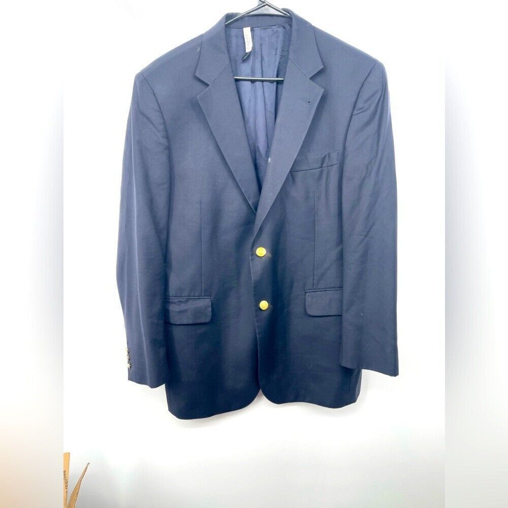Jos a Bank navy blue‎ men's blazer with gold buttons size 42R